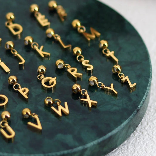 Simplicity Series Gold Flat Alphabet Mix (Stainless Steel)