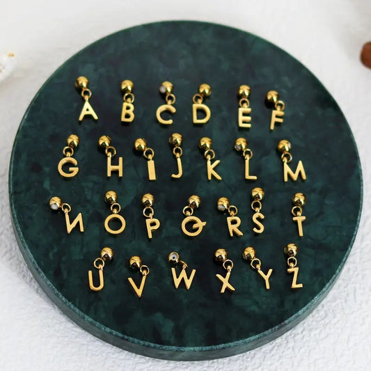 Simplicity Series Gold Flat Alphabet Mix (Stainless Steel)