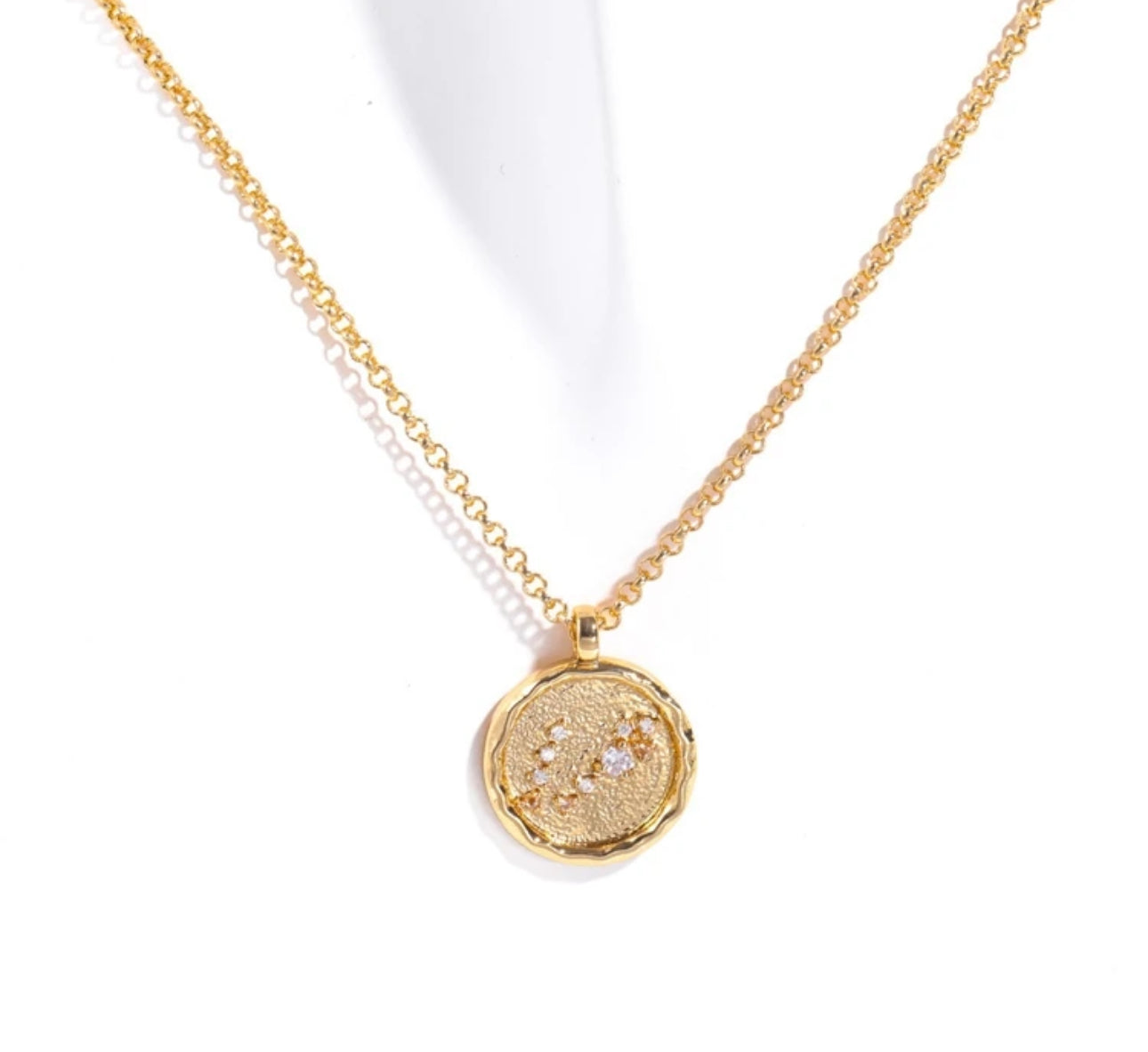 Birthstone & Zodiac Necklace (Stainless Steel)