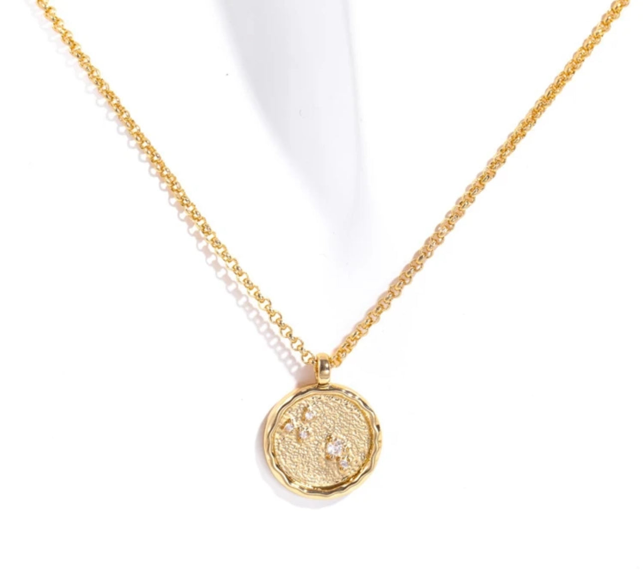 Birthstone & Zodiac Necklace (Stainless Steel)