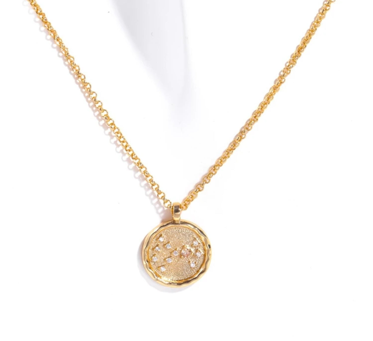 Birthstone & Zodiac Necklace (Stainless Steel)