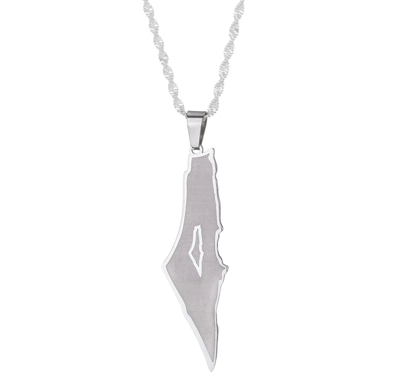 Silver Palestine Hope Necklace (50cm)