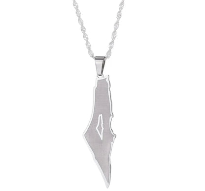 Silver Palestine Hope Necklace (50cm)