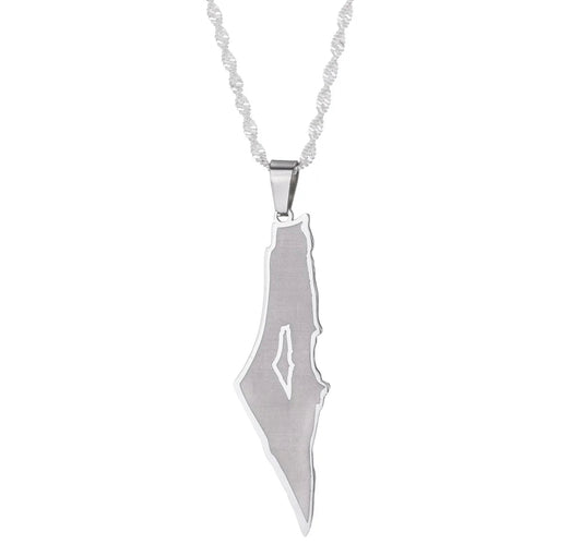 Silver Palestine Hope Necklace (50cm)