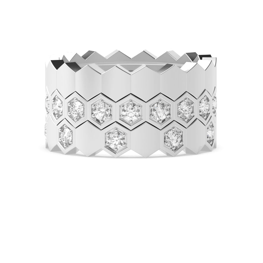 Silver NSCD Honeycomb Stack (925, Vermeil)