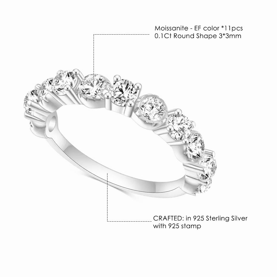 Spectra Eternity Moissanite Ring