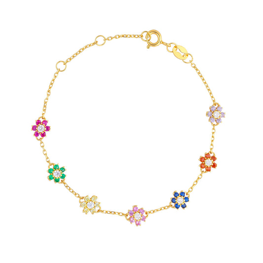 Giardino Floral Bracelet (925, 18k Gold Vermeil)