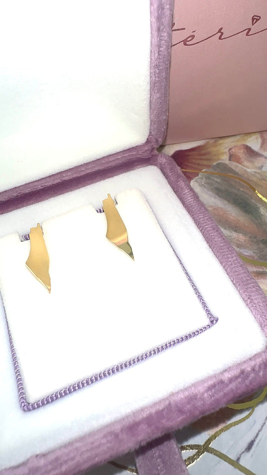Palestine Stud Earrings (Gold, Silver, Rose)