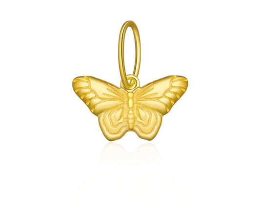 Gold Butterfly Charm (925, Vermeil)
