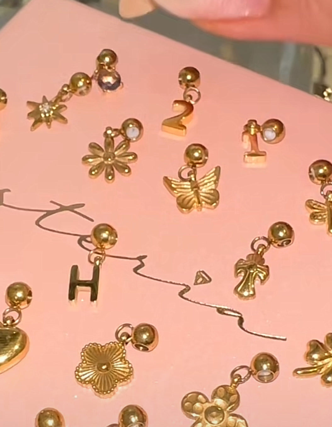 Simplicity Series Gold Flat Alphabet Mix (Stainless Steel)