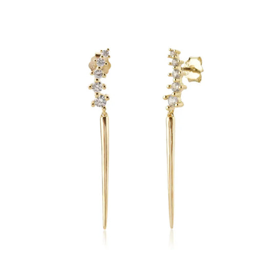 Gold Dubai Earring
