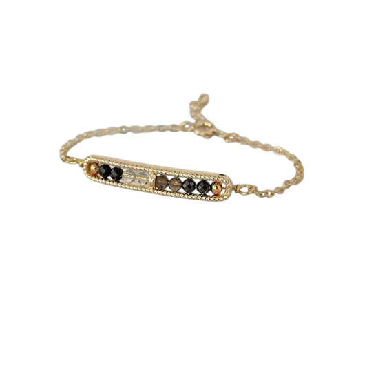 Bar Of Brilliance - “No Bad Vibes” Negative Block Bracelet