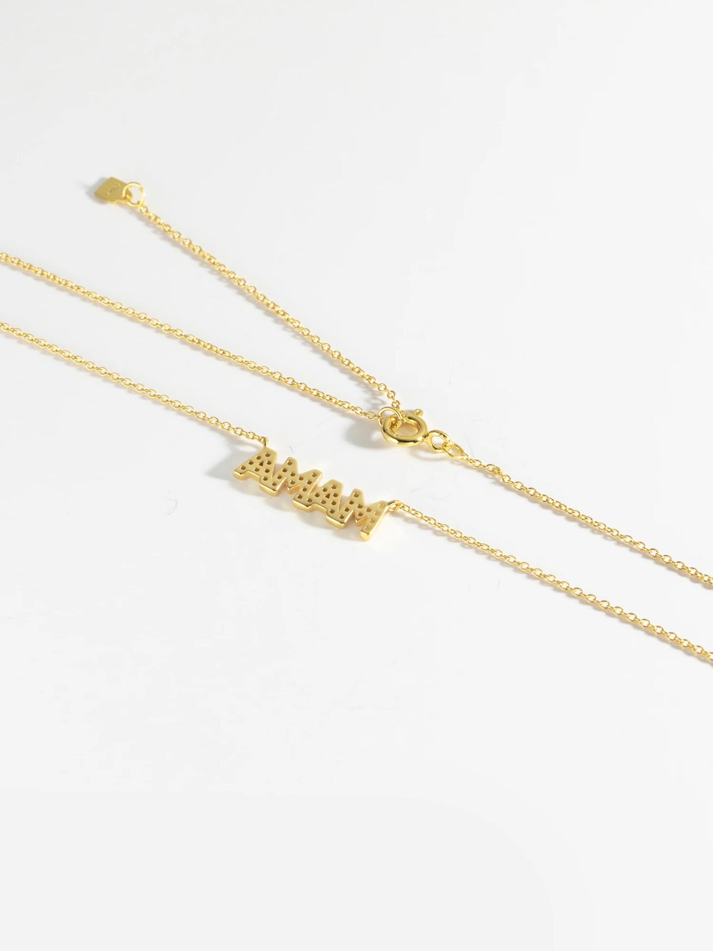 NSCD Mama Sparkle Necklace (925, Gold & Silver)