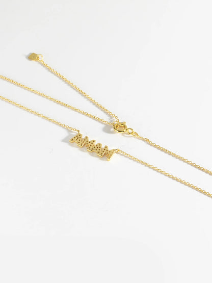 NSCD Mama Sparkle Necklace (925, Gold & Silver)