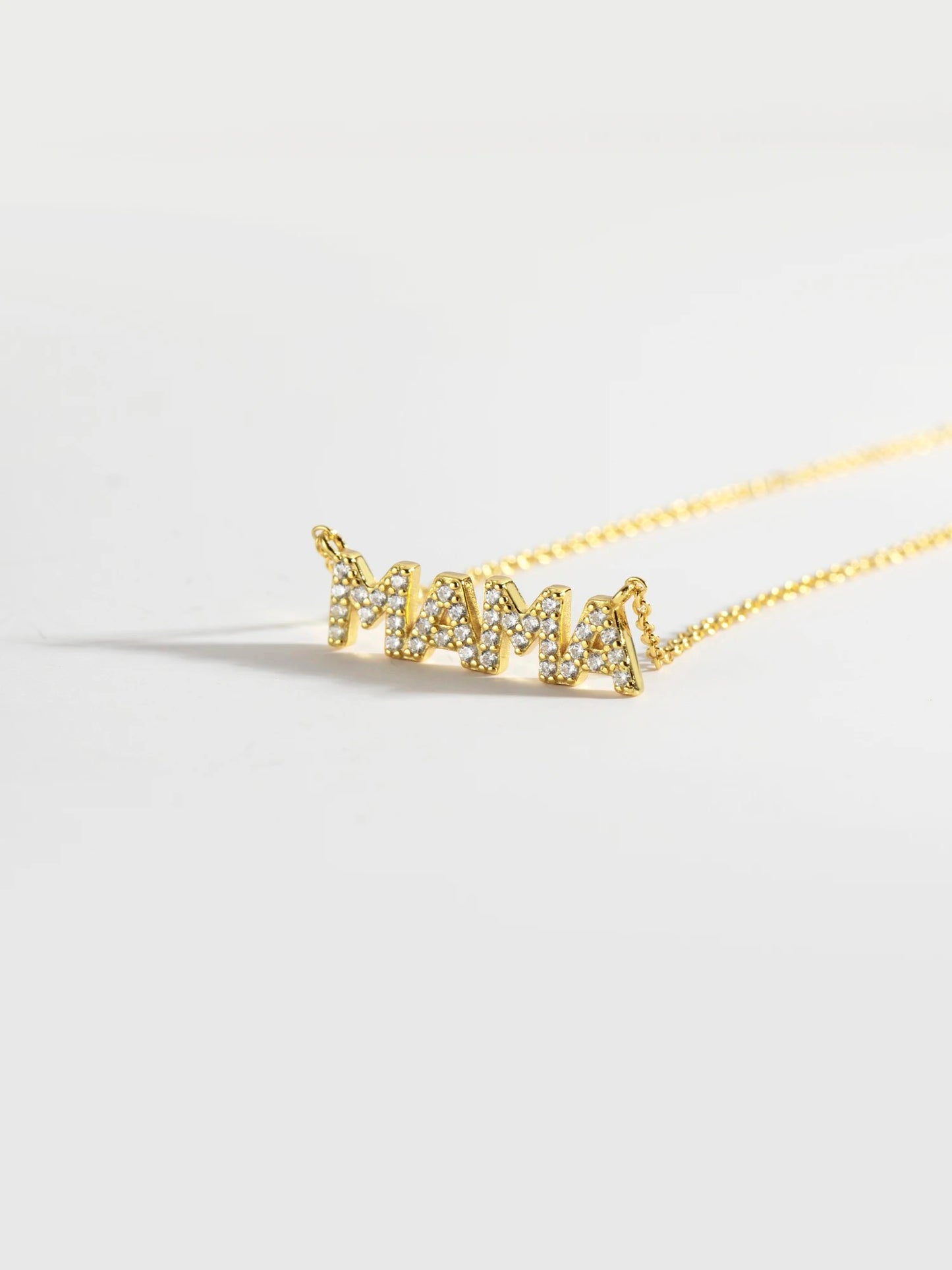 NSCD Mama Sparkle Necklace (925, Gold & Silver)