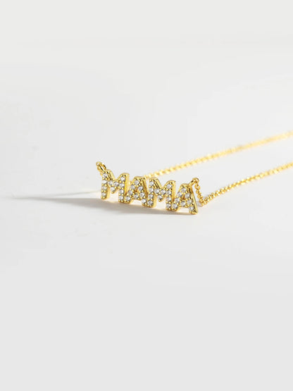 NSCD Mama Sparkle Necklace (925, Gold & Silver)