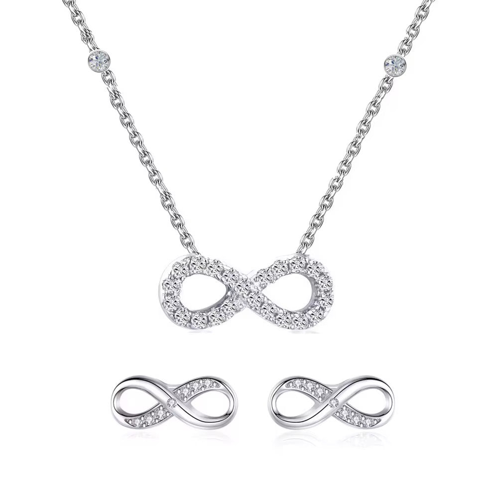 Silver NSCD Infinity Set (925, 18k Vermeil)