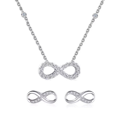 Silver NSCD Infinity Set (925, 18k Vermeil)