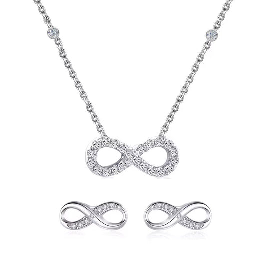 Silver NSCD Infinity Set (925, 18k Vermeil)