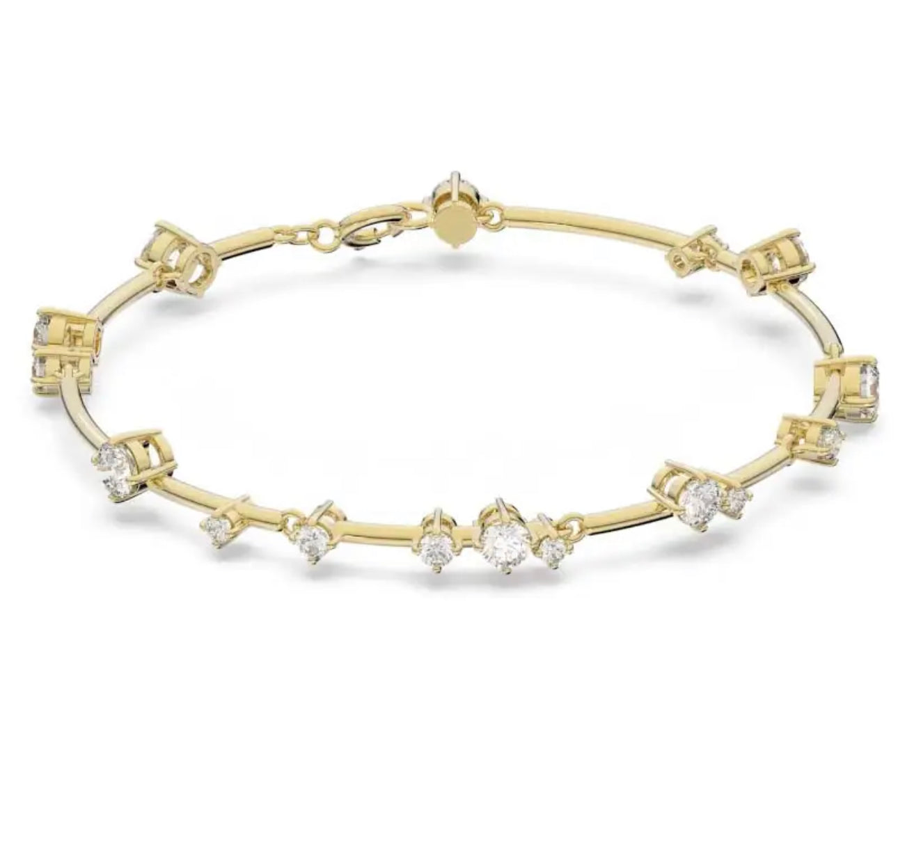 Gold Tennis Bar Bracelet