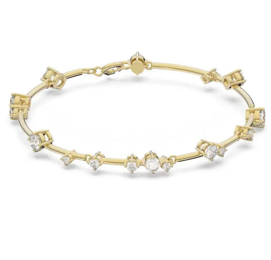 Gold Tennis Bar Bracelet