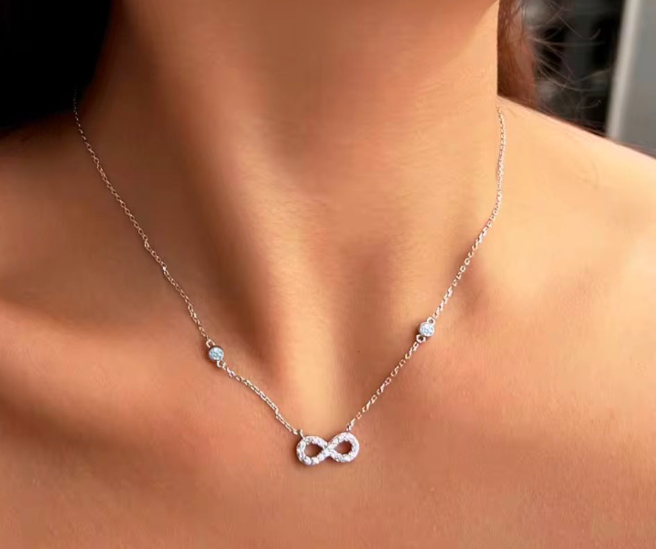 Silver NSCD Infinity Set (925, 18k Vermeil)
