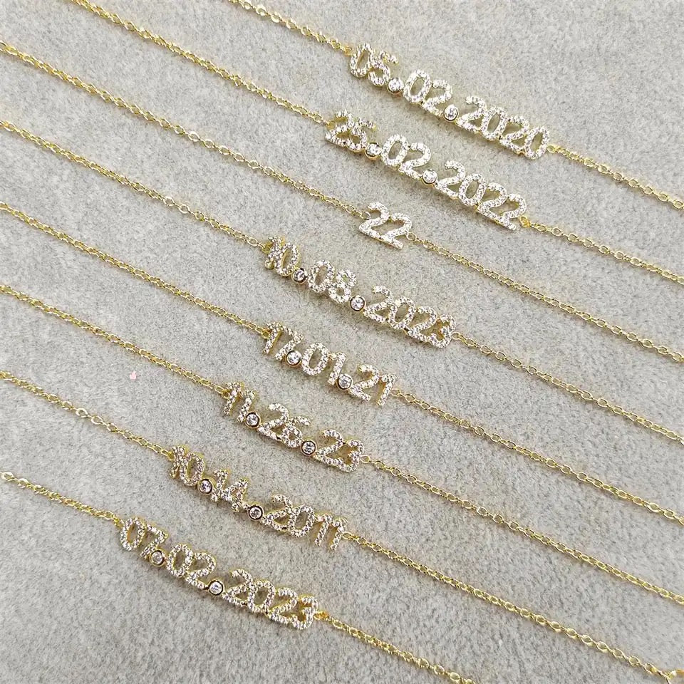 Numerology Bracelet (Gold, Silver, Rose)