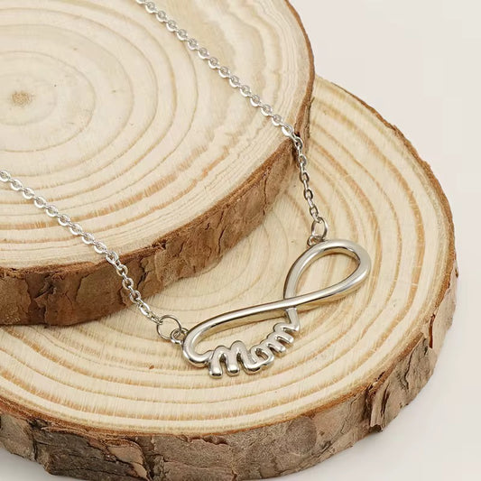 Mom Infinity Necklace (Gold, Silver, Rose)