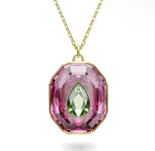 Magenta Luxa Pendant Necklace