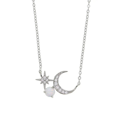 Opal Fire Galaxy Necklace (925)