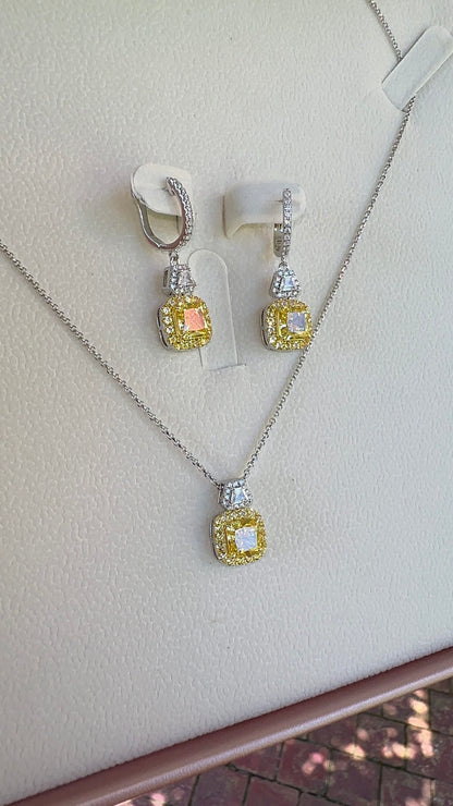 Sun Goddess Set (925, Platinum Vermeil)