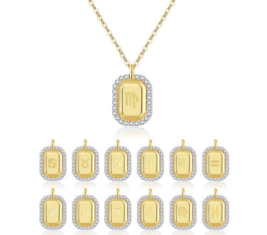 Kiss Of The Stars Constellation Necklace (925, Gold Vermeil)