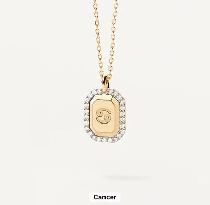 Kiss Of The Stars Constellation Necklace (925, Gold Vermeil)