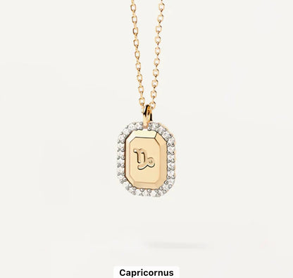 Kiss Of The Stars Constellation Necklace (925, Gold Vermeil)