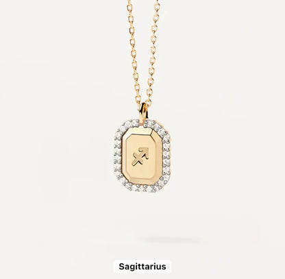 Kiss Of The Stars Constellation Necklace (925, Gold Vermeil)