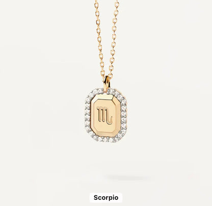 Kiss Of The Stars Constellation Necklace (925, Gold Vermeil)