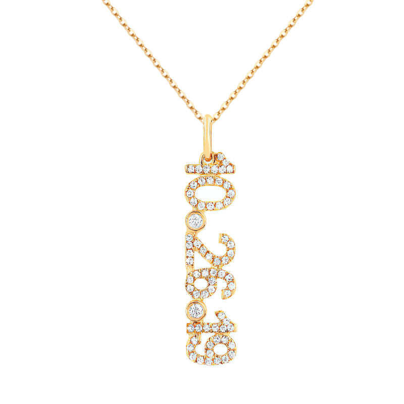Numerology Necklace (Gold, Silver, Rose)