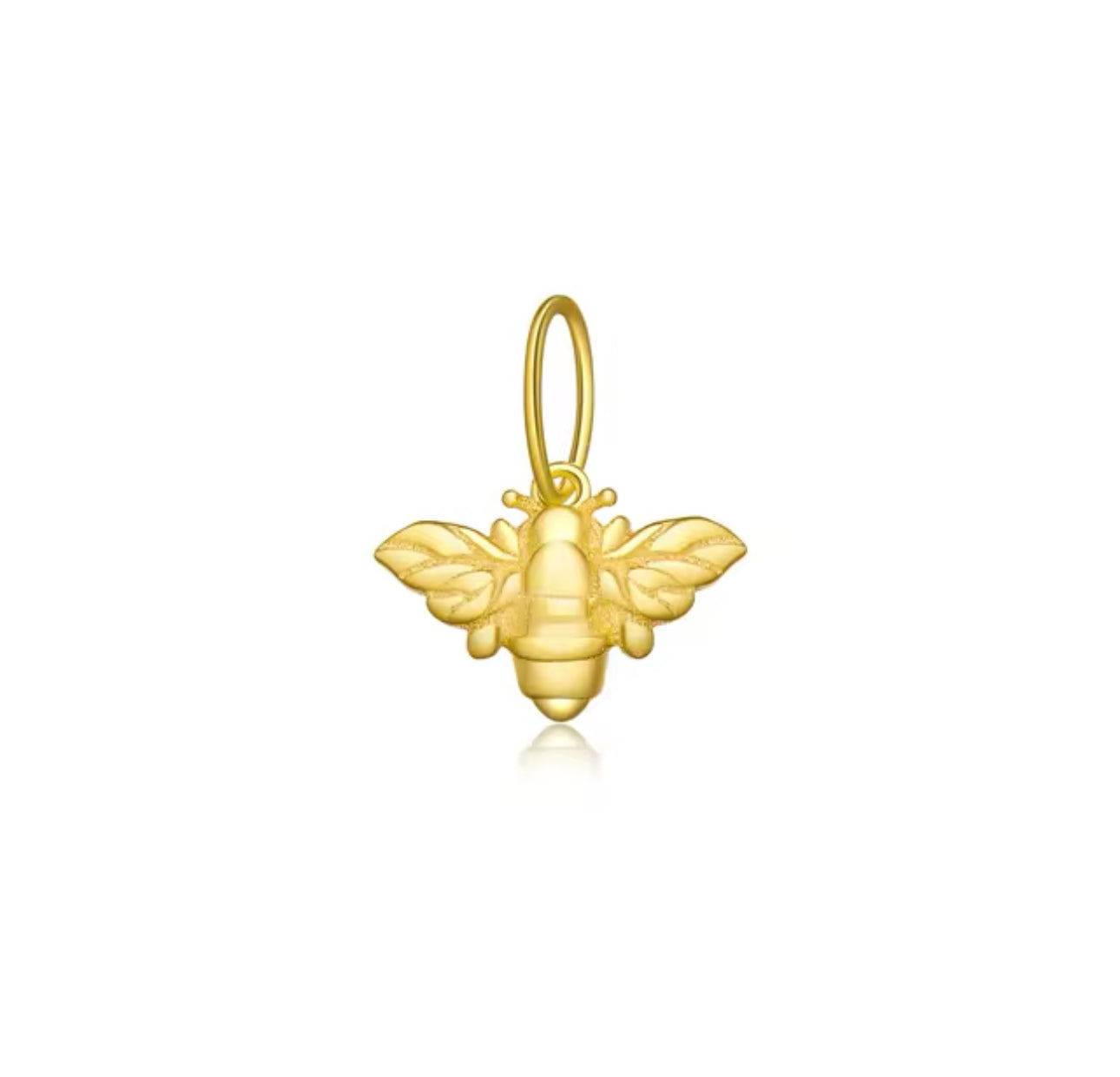 Golden Bee Charm (925, Vermeil)