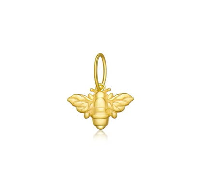 Golden Bee Charm (925, Vermeil)