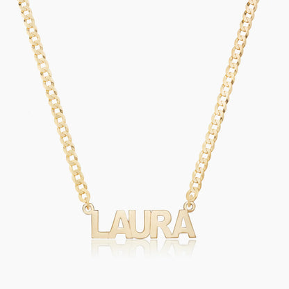 Personalised 3mm Cuban Nameplate Bracelet  (Gold, Silver, Rose)