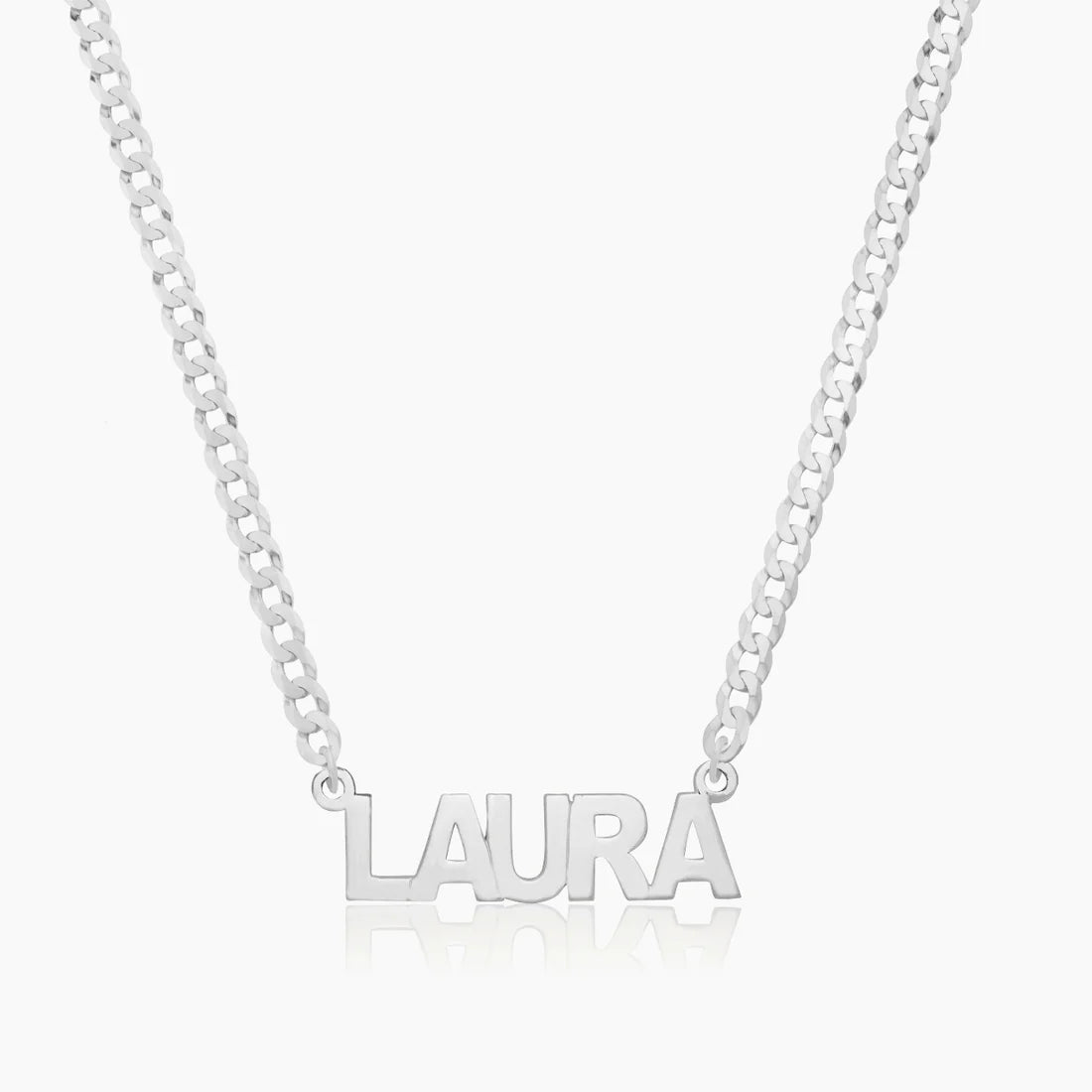 Personalised 3mm Cuban Nameplate Bracelet  (Gold, Silver, Rose)
