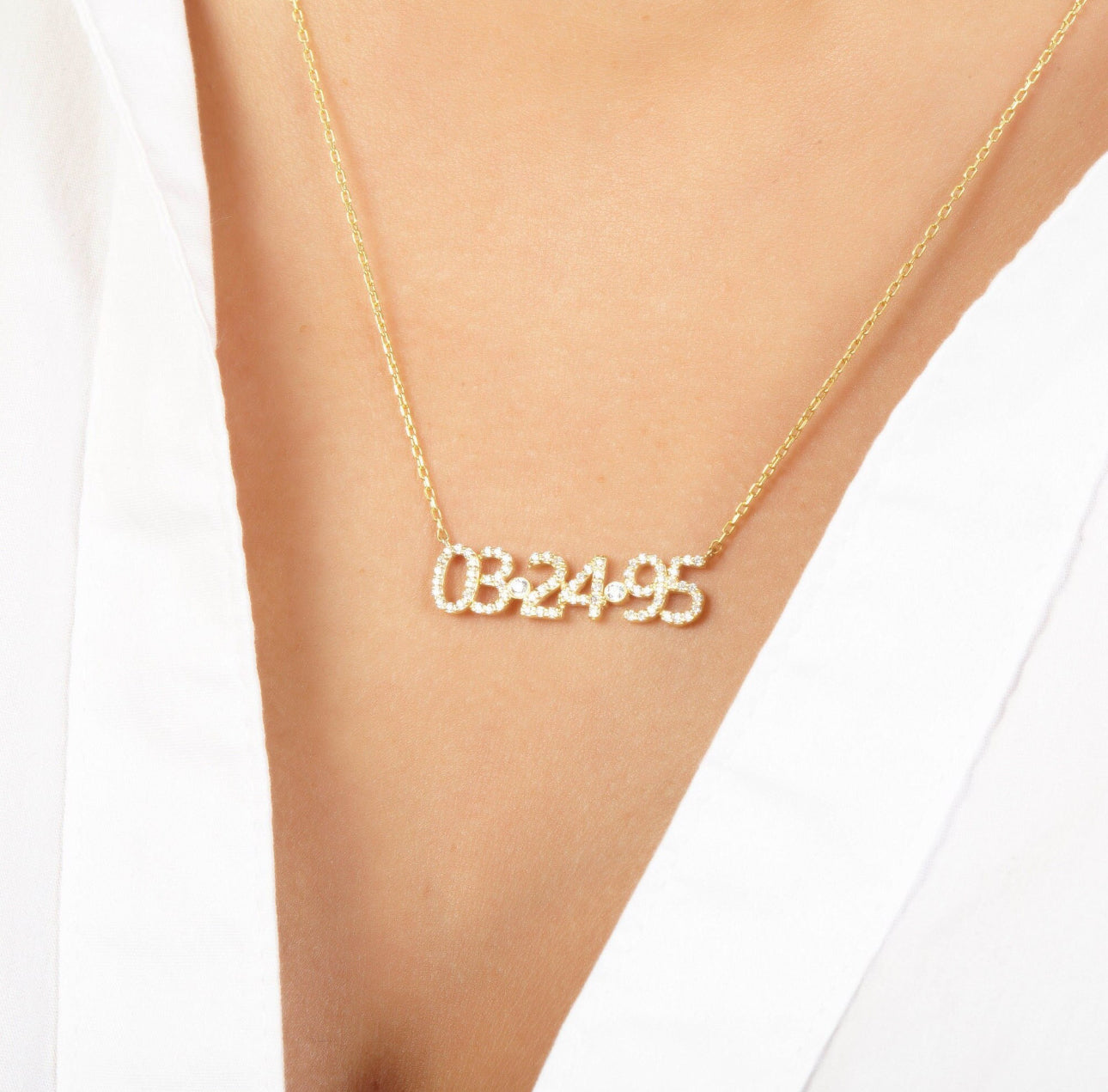 Numerology Necklace (Gold, Silver, Rose)