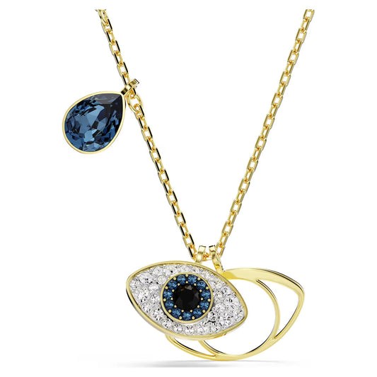 Gold Moonkissed Evil Eye Necklace (Mix Metal)