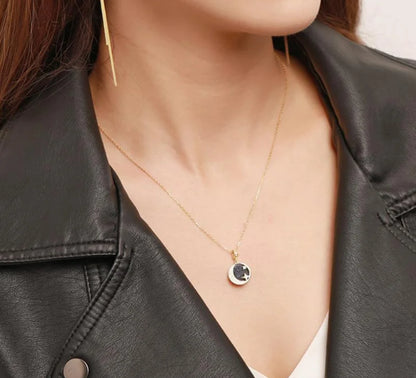 Blue Sandstone Interstellar Necklace (925, Vermeil Gold, Silver, Rose)