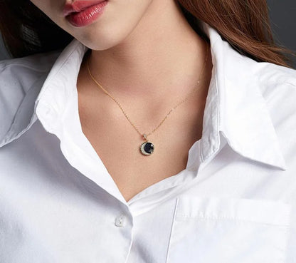 Blue Sandstone Interstellar Necklace (925, Vermeil Gold, Silver, Rose)