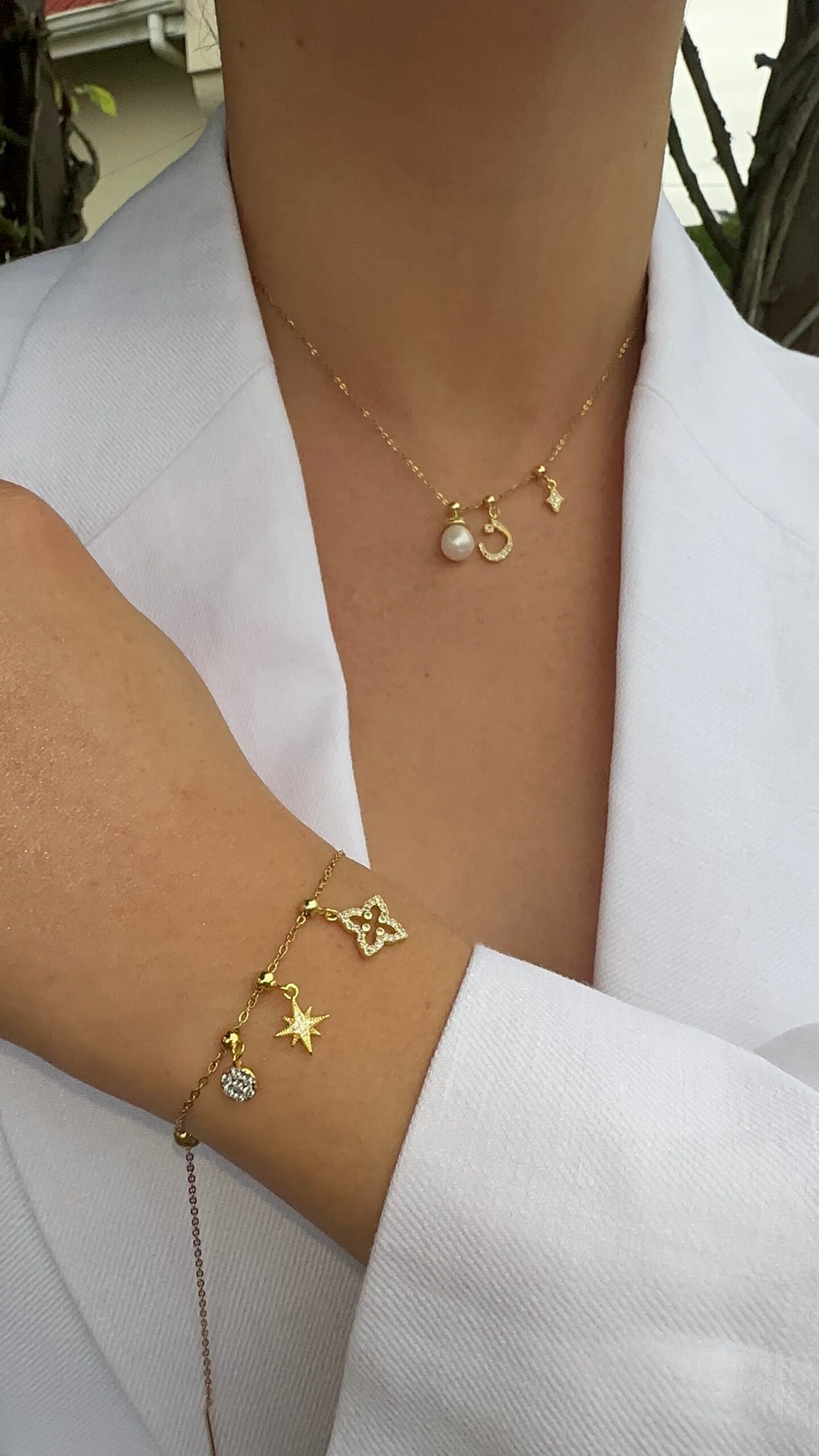 Elite Series Gold Starburst Charm (925, Vermeil)