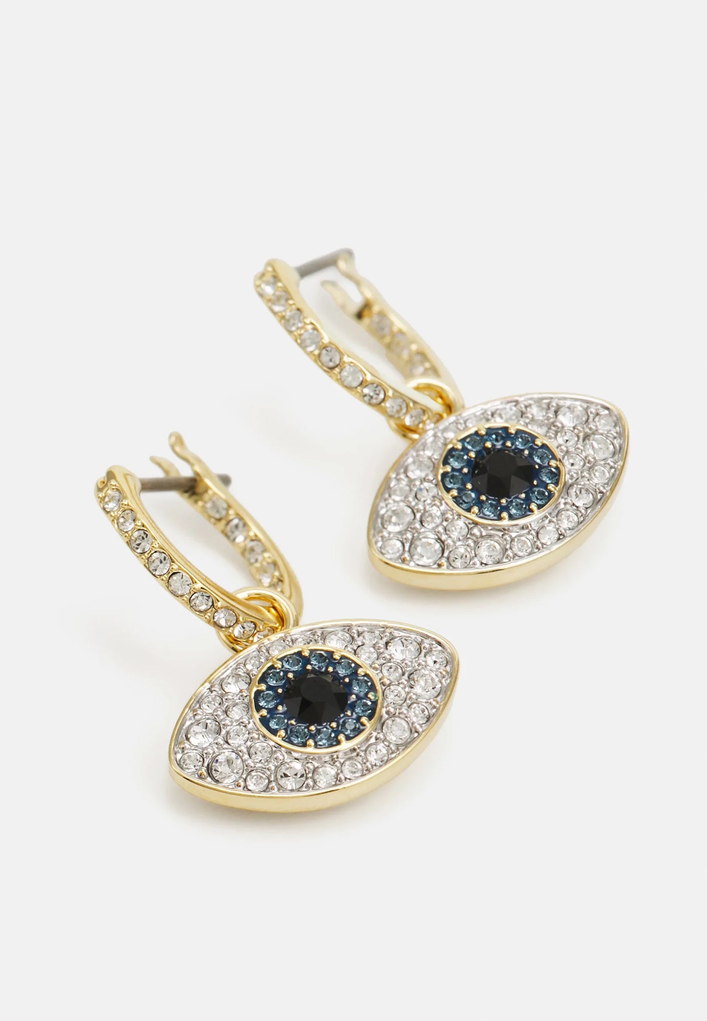 Gold Moonkissed Evil Eye Pave Drop Earring