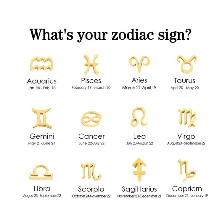 Millenial Series Satin Zodiac Charm