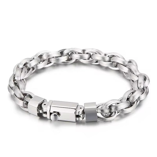 Men’s Silver Braid Alexandra Bracelet