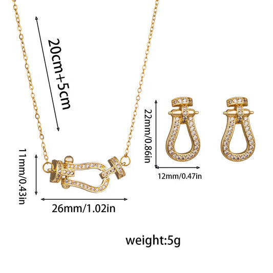 Gold Ashley Set (Mix Metal, 18k Gold Plating)